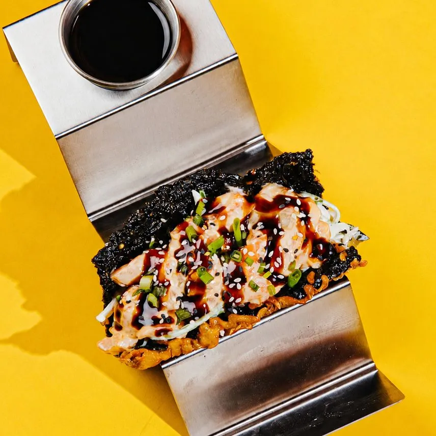 Salmon Crunch Taco